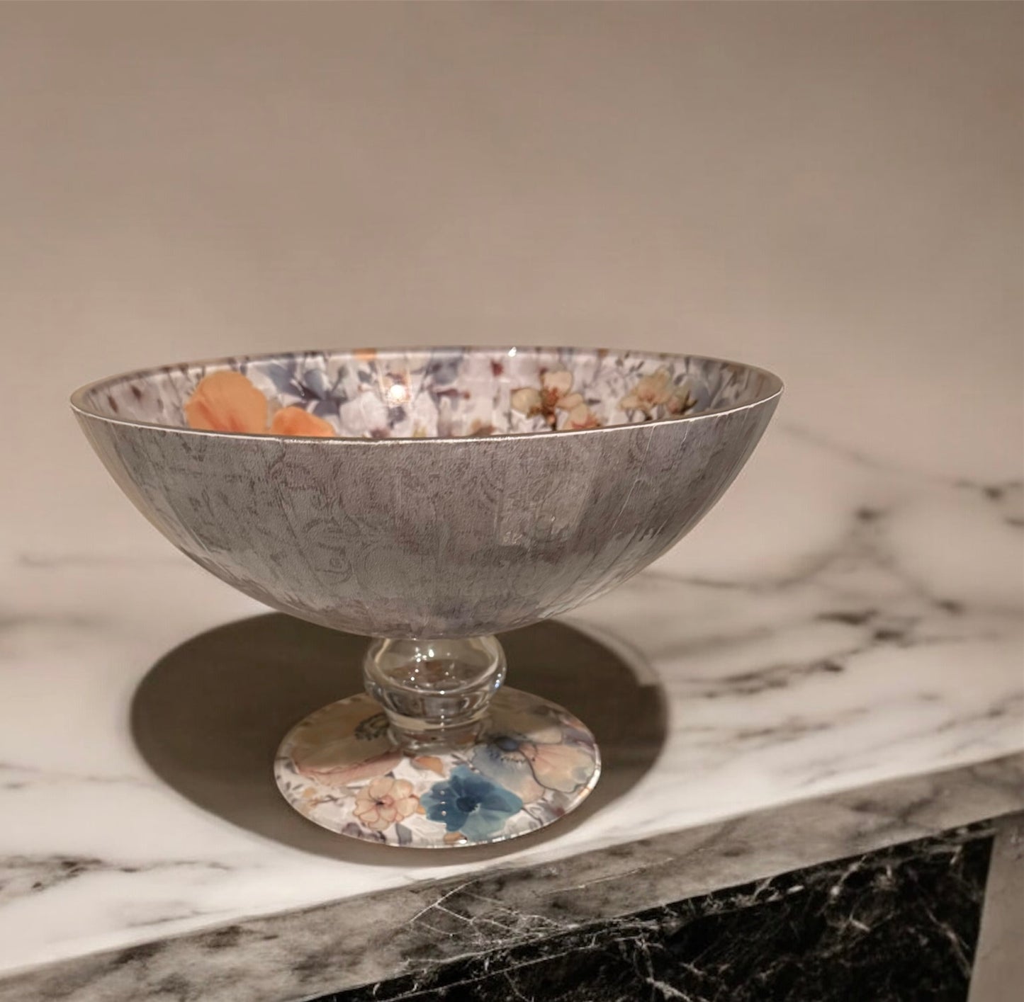 Pedastal Bowl with Flowers