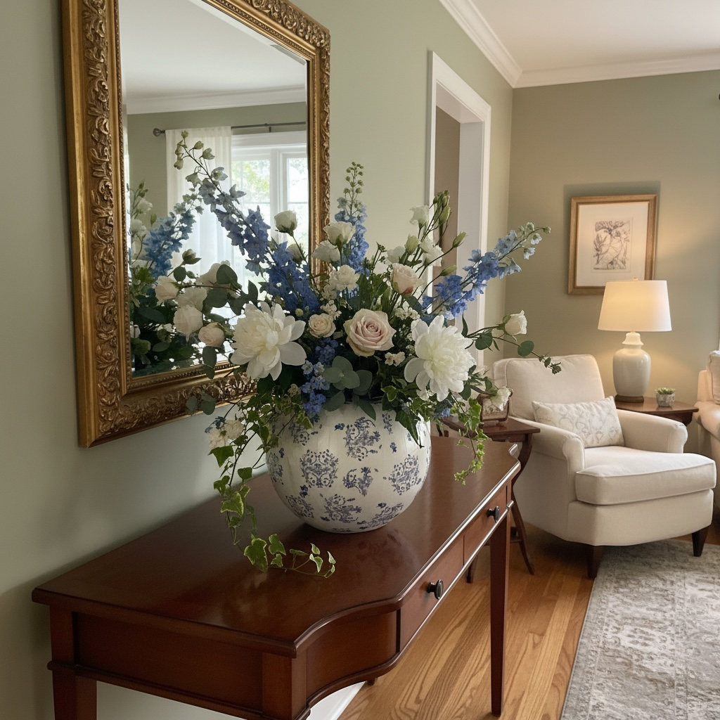Blue on White with Lemons Inside
