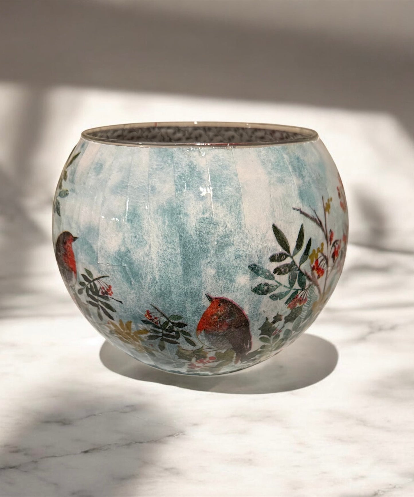 Christmas Birds and Greenery