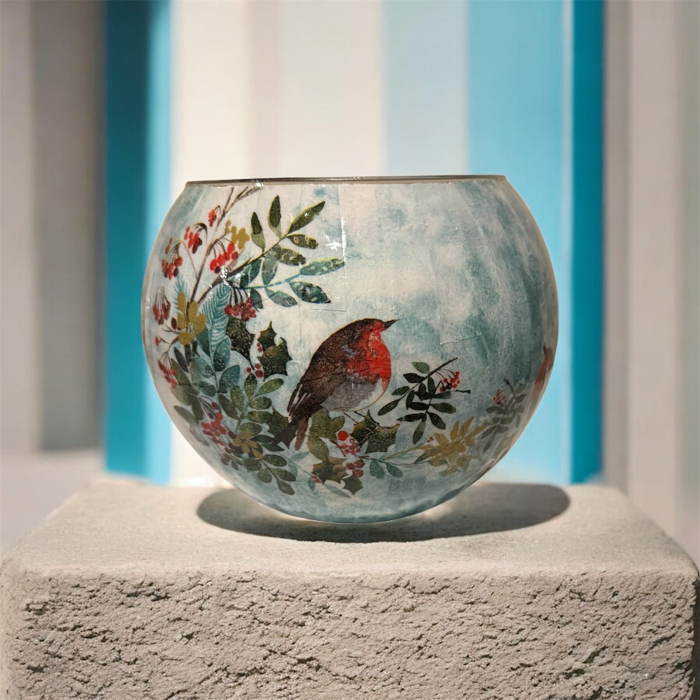 Christmas Birds and Greenery