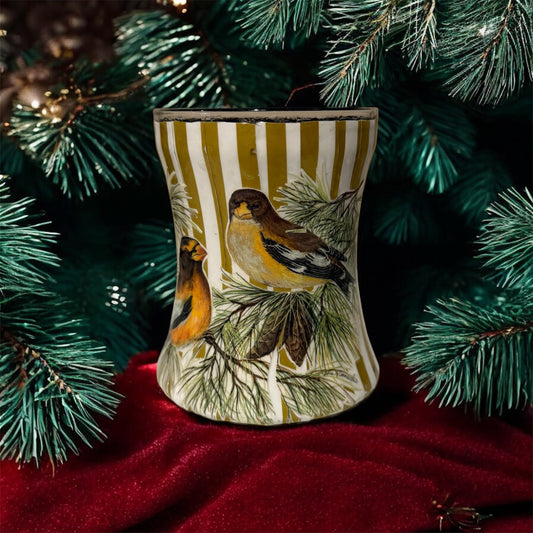 Christmas Birds on Pine Bough