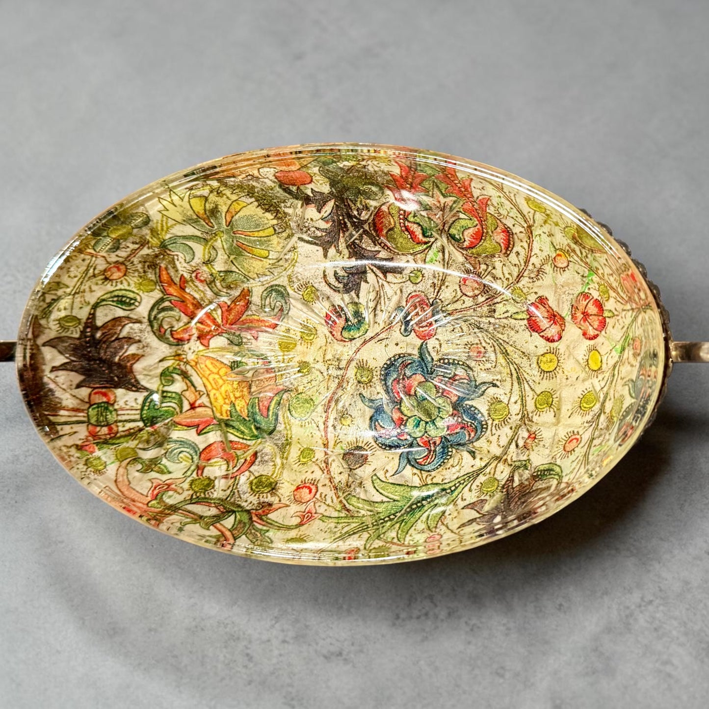Fancy Dish with Silver Holder